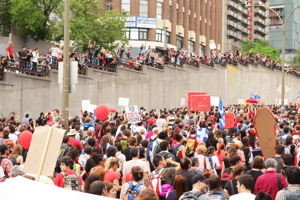 Manifestación en la calle Montreal — Foto de Stock