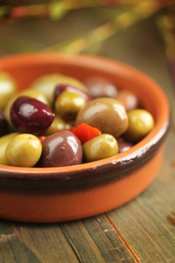 Variety of olives clipart