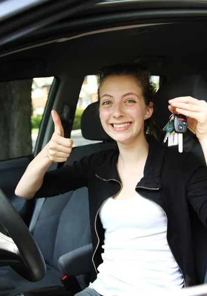 stock image Proud teen driver