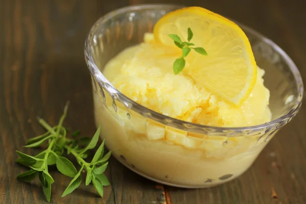 Lemon Pudding — Stockfoto