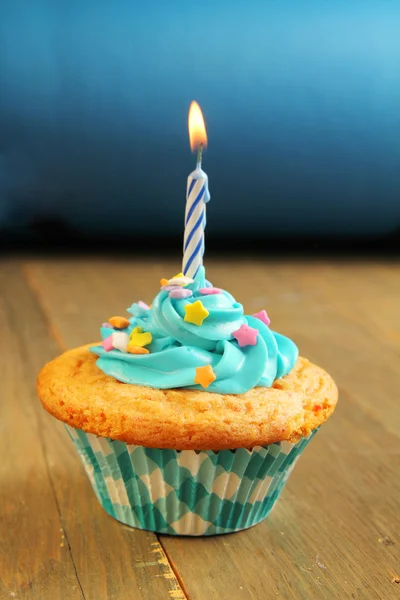 Cupcake blu — Foto Stock