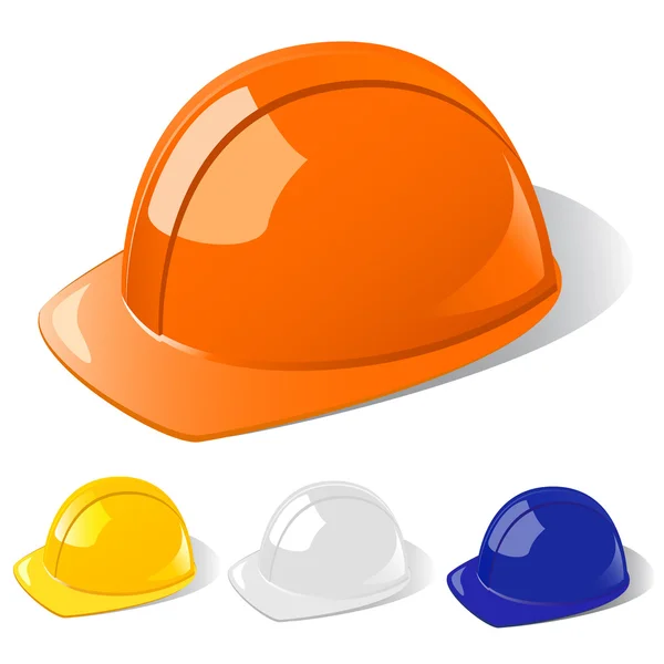 Trabajadores de la construcción sombrero duro — Vector de stock