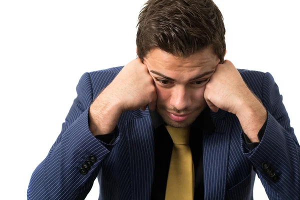 Junge gestresste Geschäftsleute — Stockfoto