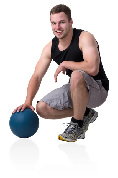 Treinador de fitness atraente jovem — Fotografia de Stock