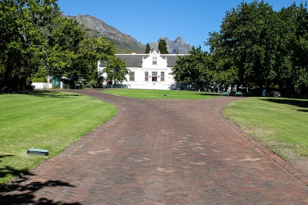 Propriedade do vinho Lanzerac em Stellenbosch — Fotografia de Stock