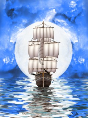 Old ship clipart