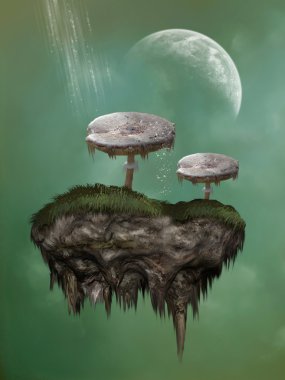 Fantasy mushroom clipart