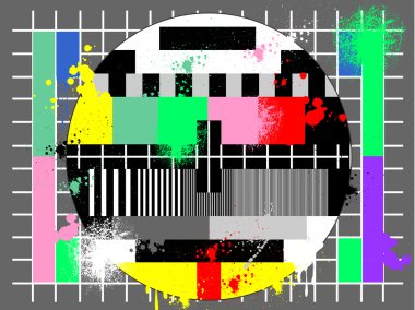 grunge tarzı tv için renk testi