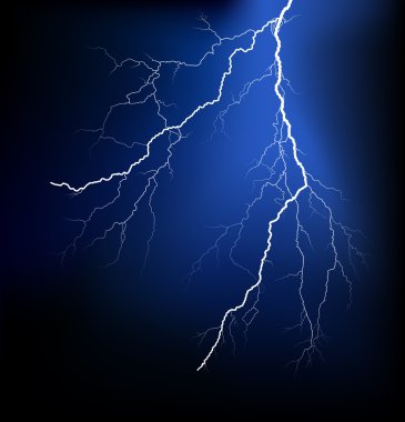 Detailed lightning vector clipart