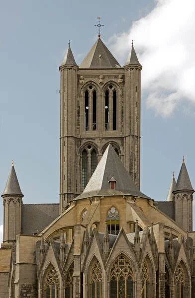 Церковь Святого Николая Гента — стоковое фото