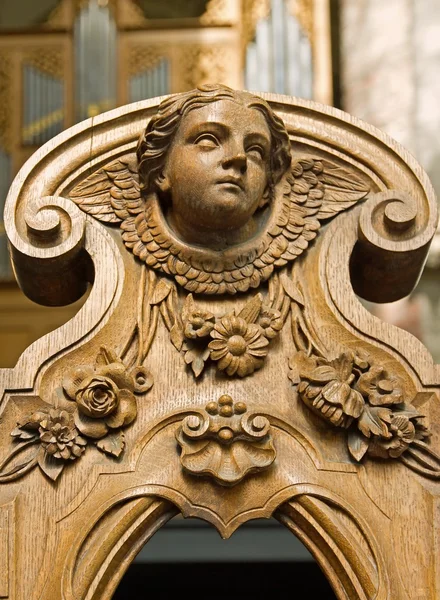 Angel of the church of St Nicolas — Stock Photo, Image