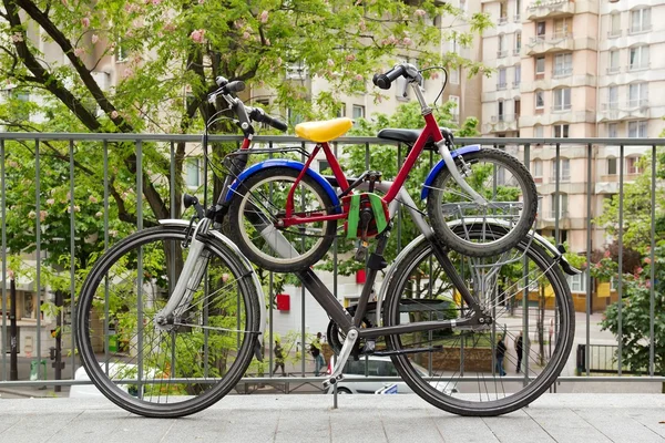 stock image Small bike big bike