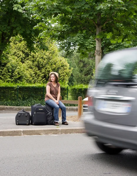 stock image Despair of the hitchhiker