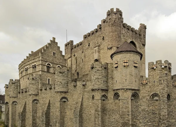 Замок графов 1180 Гент — стоковое фото