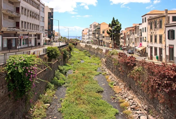 Stock image Dry riverbed in Funchal Madeira