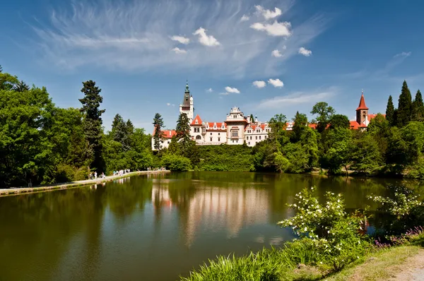 Pruhonice замок, Чеська Республіка Стокове Фото