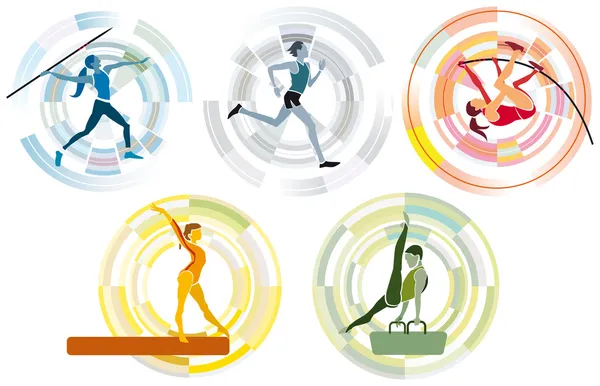 Олимпийские спортивные дисциплины — стоковый вектор