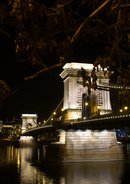 Budapest, The Chain Bridge — Stock Photo, Image