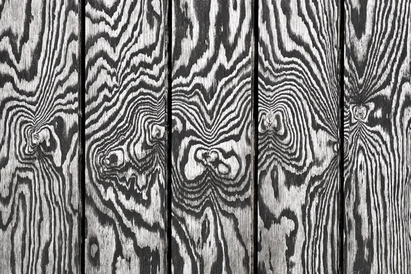 Fekete-fehér fából készült fal — Stock Fotó
