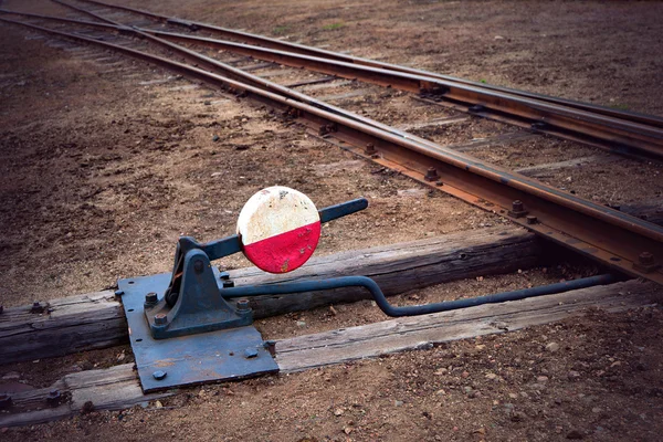 鉄道スイッチ — ストック写真
