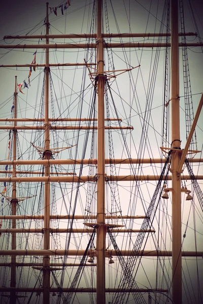 Masten von alten Segelschiffen — Stockfoto