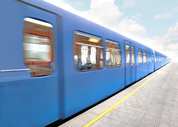 Блакитного поїзда — стокове фото