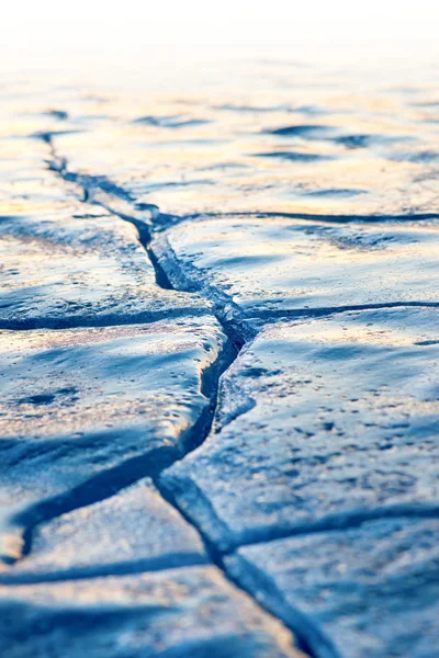 stock image Crack in ice