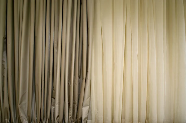Beiger Vorhang — Stockfoto