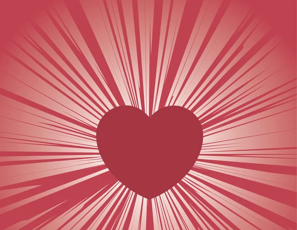 Καρδιά ακτίνες — Διανυσματικό Αρχείο