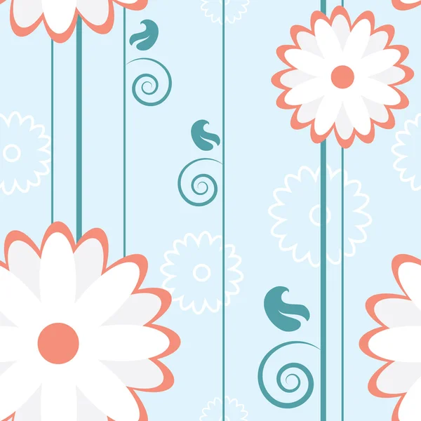 Flower Pattern Lines — Stock Vector