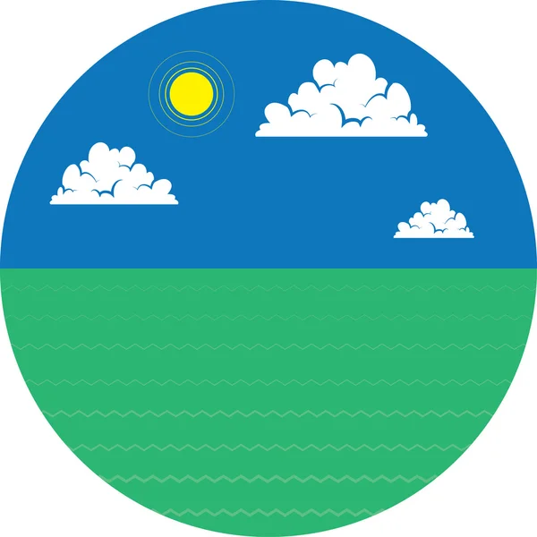 Cercle du ciel — Image vectorielle