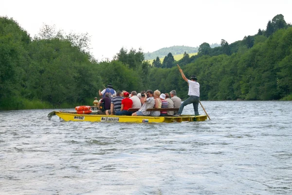 dunajec nehir pieniny dağlar ve paraşütü raily