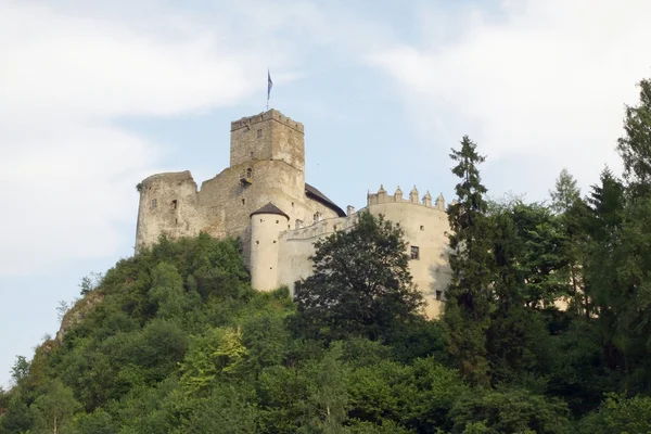 Castello storico medievale in pietra a Niedzica — Foto Stock