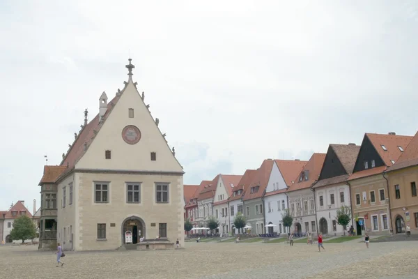 Centro de la antigua ciudad Bardejov en Eslovaquia —  Fotos de Stock