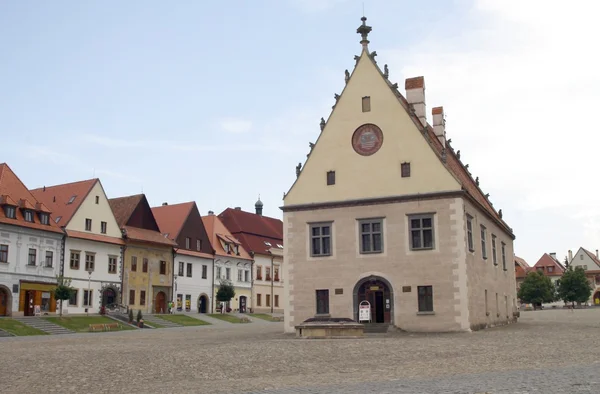 Centrum starożytnego miasta bardejov na Słowacji — Zdjęcie stockowe