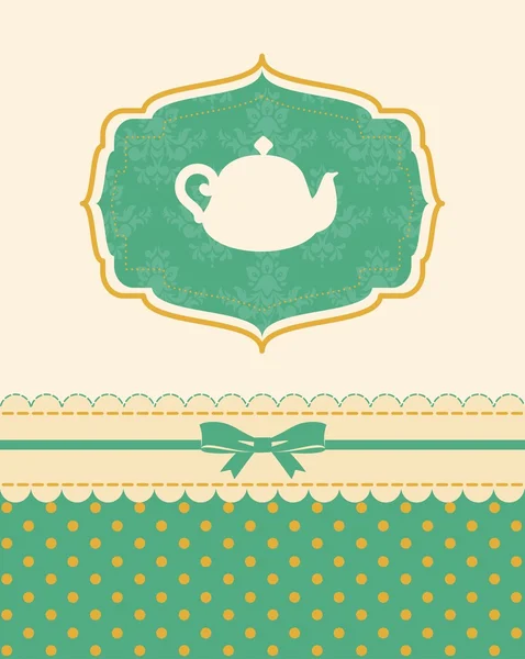 Ilustracja wektorowa sztuka herbaty ceramicznych puli — Wektor stockowy