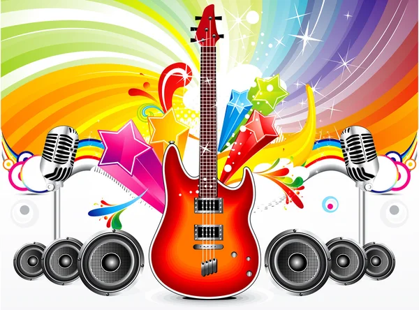 Abstract colorful musical background — Stock Vector