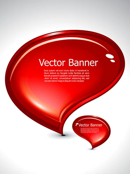 Banner de chat abstracto — Vector de stock