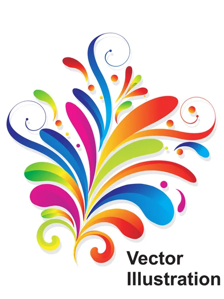 Resumen floral colorido — Vector de stock