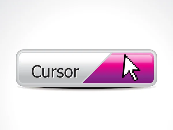 Knop abstracte glanzende cursor — Stockvector