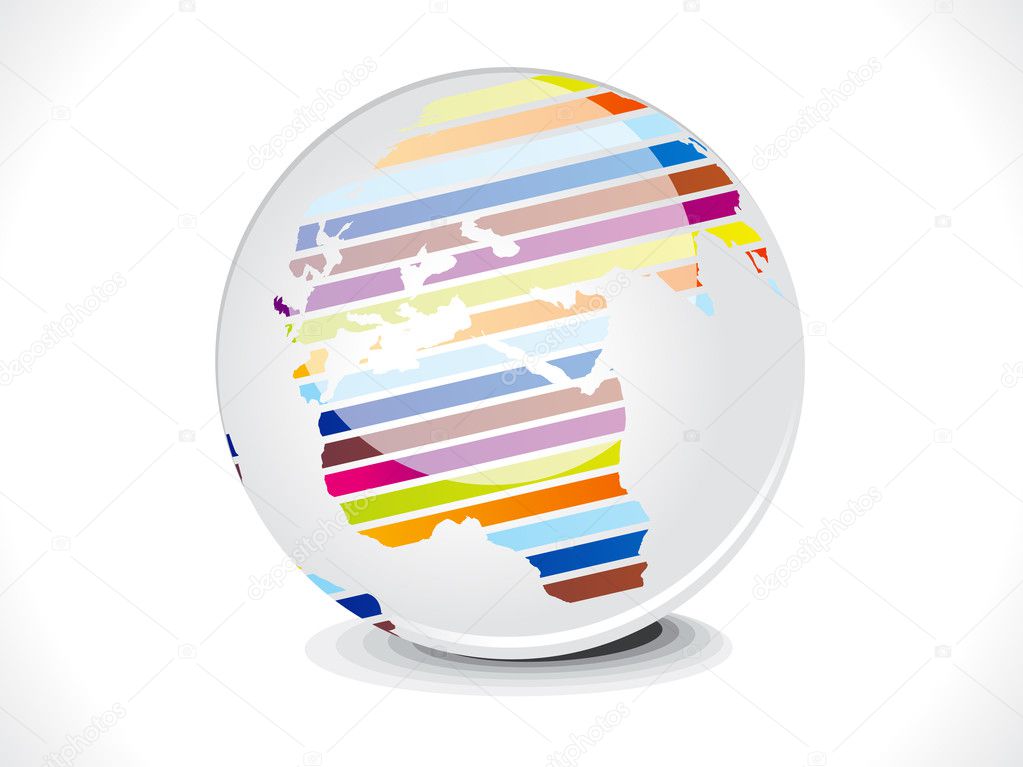 Abstract glossy business globe