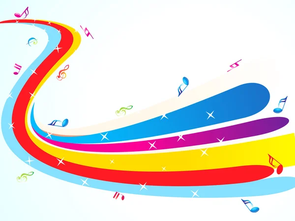 Résumé fond musical coloré — Image vectorielle