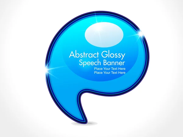 Abstracte glanzende toespraak banner — Stockvector