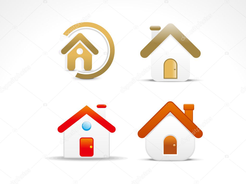 Résumé Home Icon Set — Image Vectorielle Gurukripa © 11783164