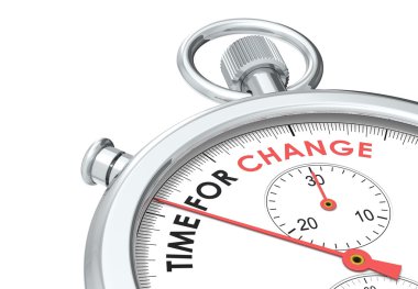 Time for change. clipart