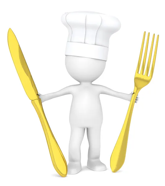 Chef-kok. — Stockfoto