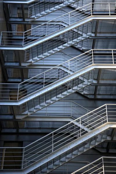 stock image Evacuation metalic stairs