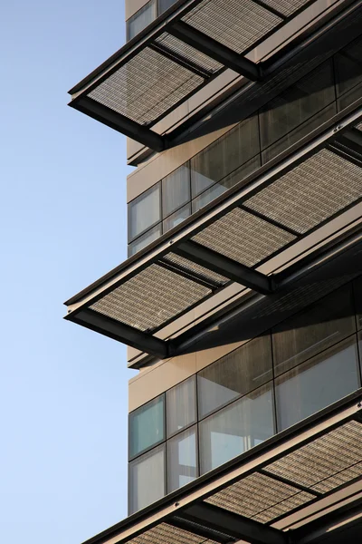 stock image Exterior of metallic building