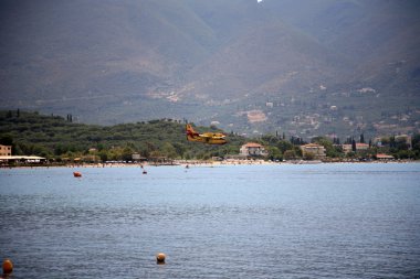 Zakynthos Island on Fire, Greece clipart
