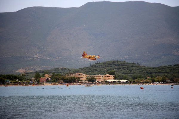 Zakynthos Island on Fire, Grécia — Fotografia de Stock
